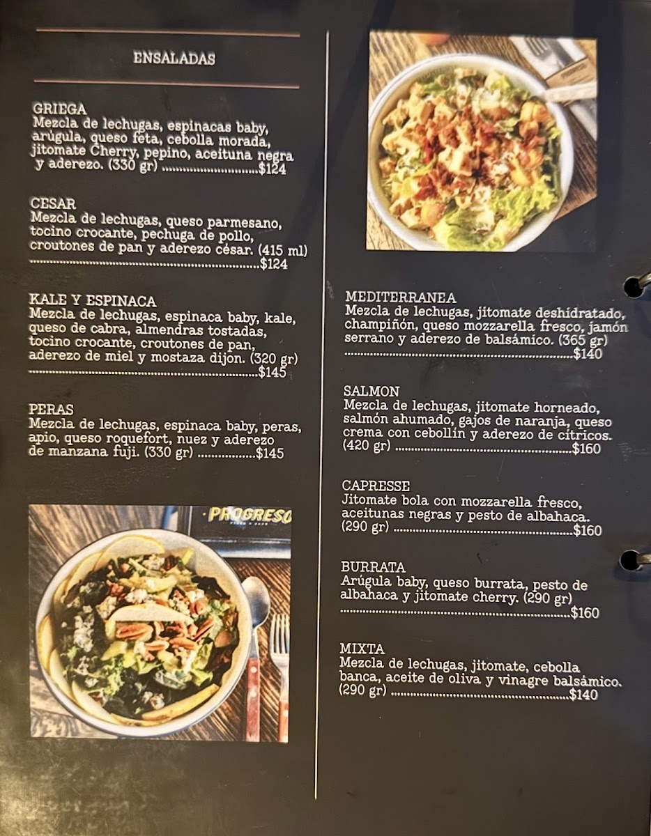 Progreso | Pizza & Café (Salón) Menu - Image 2
